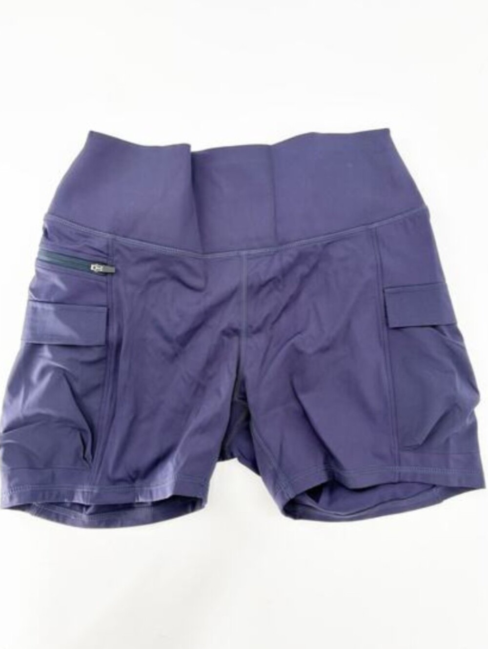 HALARA Shorts Size L NEW Navy Blue Pockets Stretch Compression